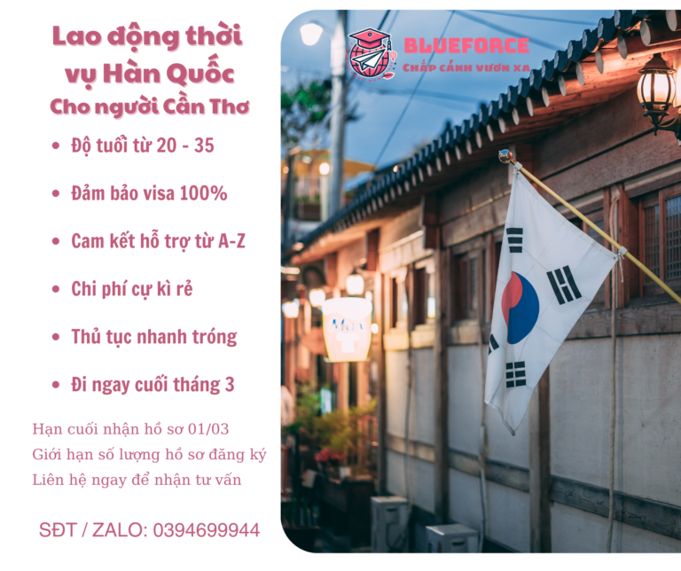 Lao động thời vụ Hàn Quốc – Dành riêng cho người Cần Thơ